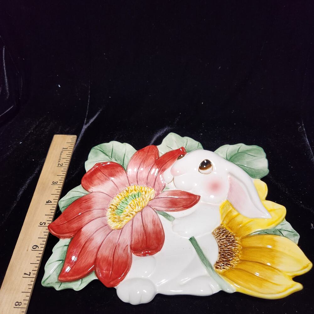 Fitz & Floyd Rabbit Decorative Plate - Picture 3 of 3